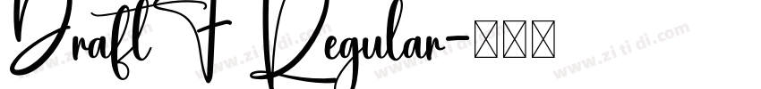 DraftF Regular字体转换
